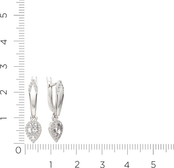 Изображение товара Серьги из серебра ZORKA 0310734.ZZ (с фианитами)