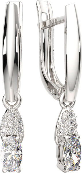 Изображение товара Серьги из серебра ZORKA 0310736.ZZ (с фианитами)