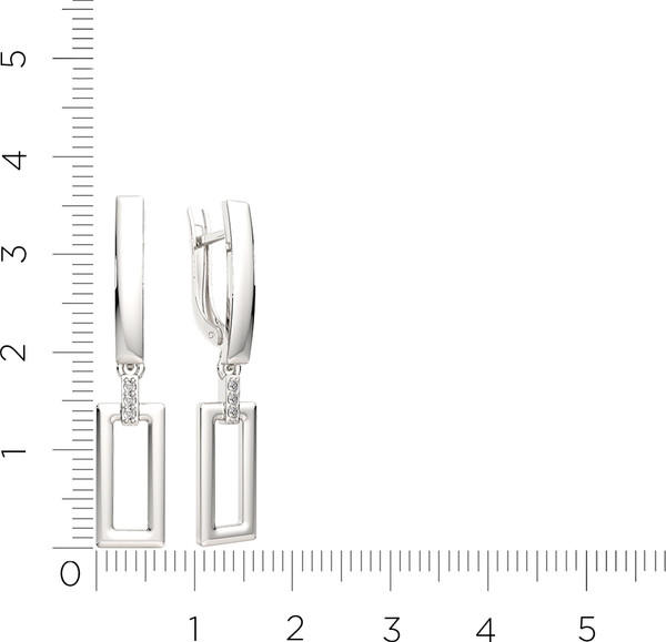 Изображение товара Серьги из серебра ZORKA 0310730.ZZ (с фианитами)