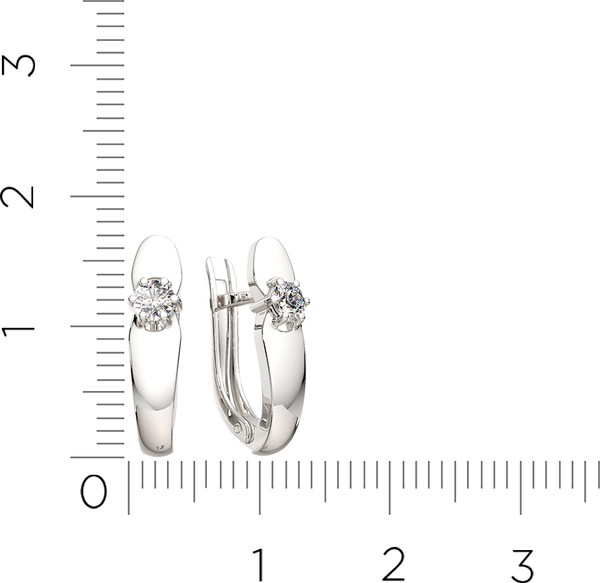 Изображение товара Серьги из серебра ZORKA 03101157 (с фианитами)