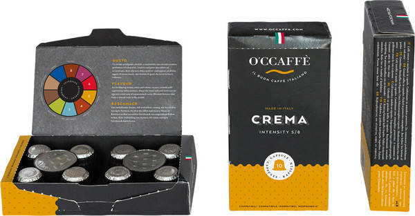 Изображение товара Кофе в капсулах O'ccaffe Crema стандарт Nespresso (10x5г)