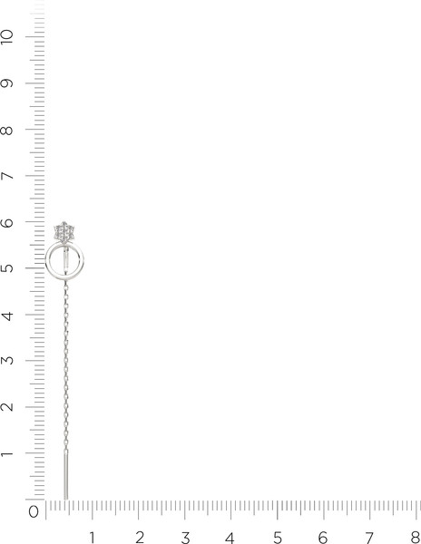 Изображение товара Серьги из серебра ZORKA 0310850 (с фианитами)
