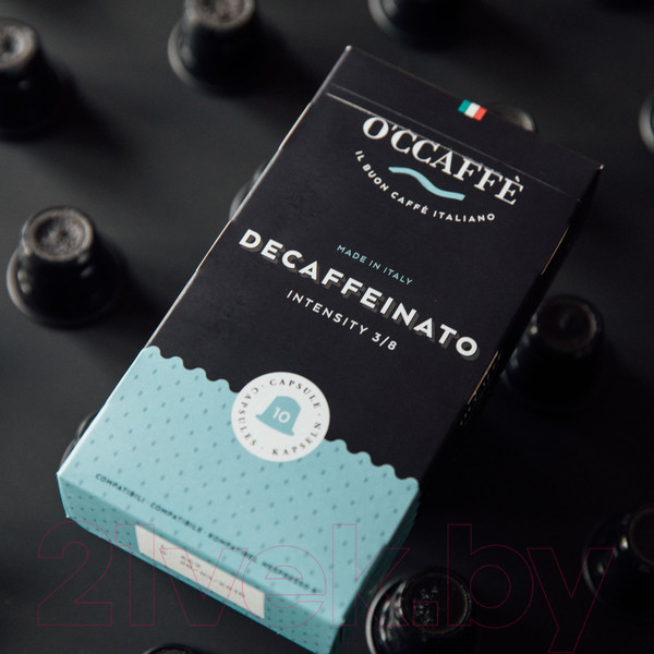 Изображение товара Кофе в капсулах O'ccaffe Decaffeinato стандарт Nespresso (10x5г)