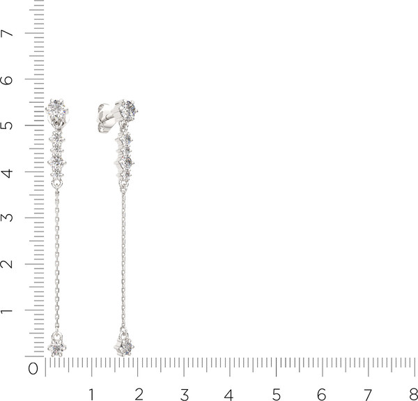 Изображение товара Серьги из серебра ZORKA 03101225.ZZ (с фианитами)