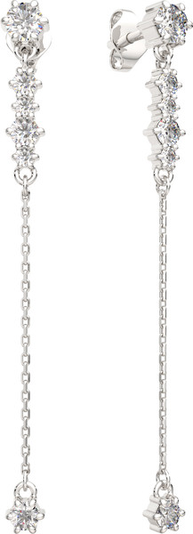 Изображение товара Серьги из серебра ZORKA 03101225.ZZ (с фианитами)