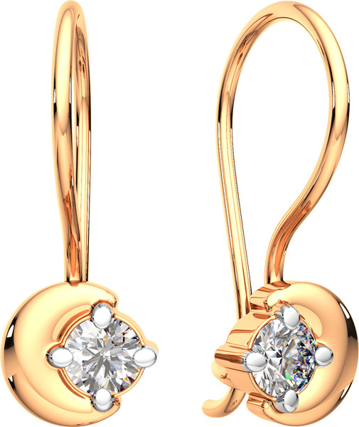 Изображение товара Серьги из розового золота ZORKA 3101402.14K.R.ZZ (с фианитами)