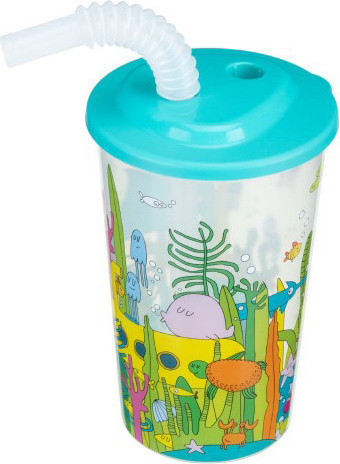 Изображение товара Стакан Пластишка Морской мир / 431317402  (голубой)