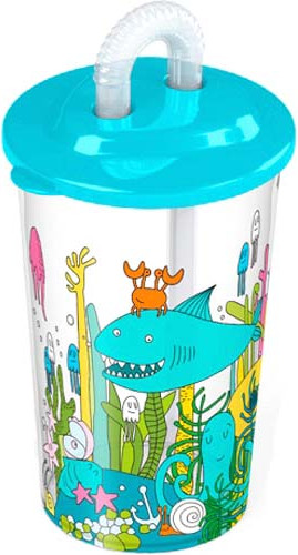 Изображение товара Стакан Пластишка Морской мир / 431317402  (голубой)