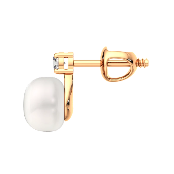 Изображение товара Серьги из розового золота ZORKA 310667.9K.R.SP (с жемчугом и фианитами)
