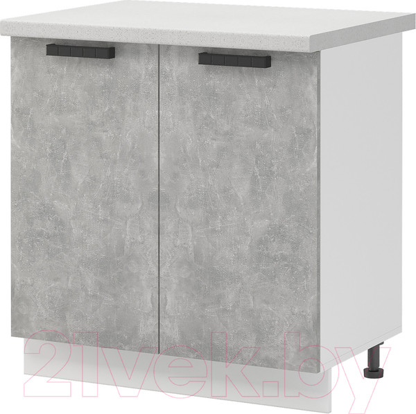 Изображение товара Шкаф-стол кухонный Mio Tesoro Пасадена ШН 800 (белый/ателье светлое)