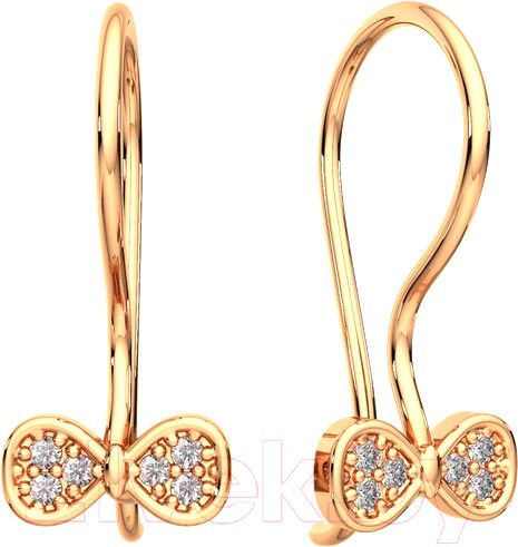 Изображение товара Серьги из розового золота ZORKA 310419А (с фианитами)