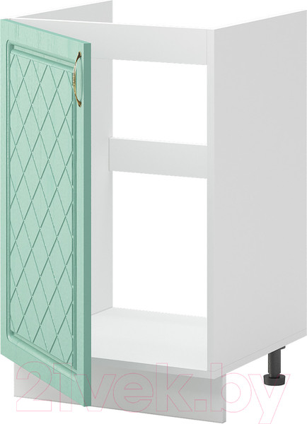 Изображение товара Шкаф под мойку Mio Tesoro Модена ШНМ 500 (белый/дуб бирюзовый)