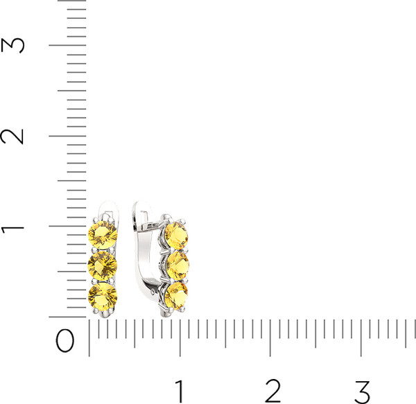 Изображение товара Серьги из серебра ZORKA 0310065/ж (с фианитами)
