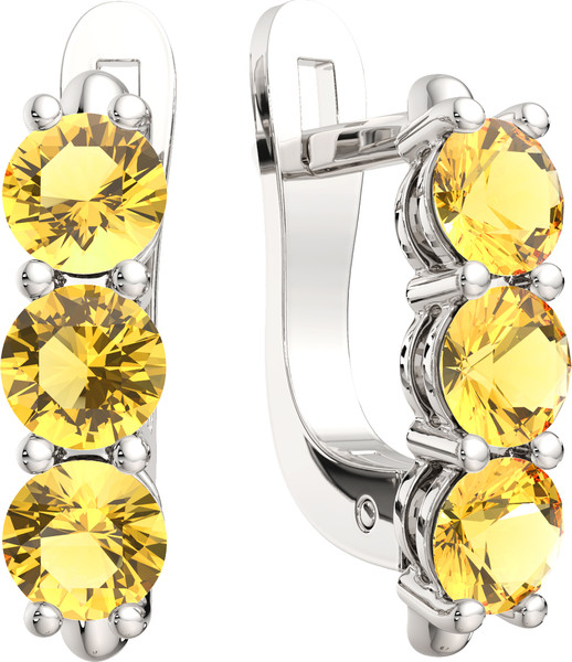 Изображение товара Серьги из серебра ZORKA 0310065/ж (с фианитами)