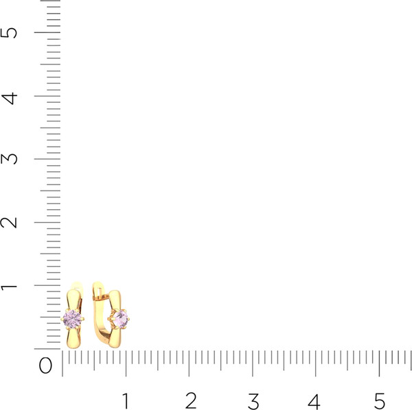 Изображение товара Серьги из розового золота ZORKA 310374/р.9K.R (с фианитами)