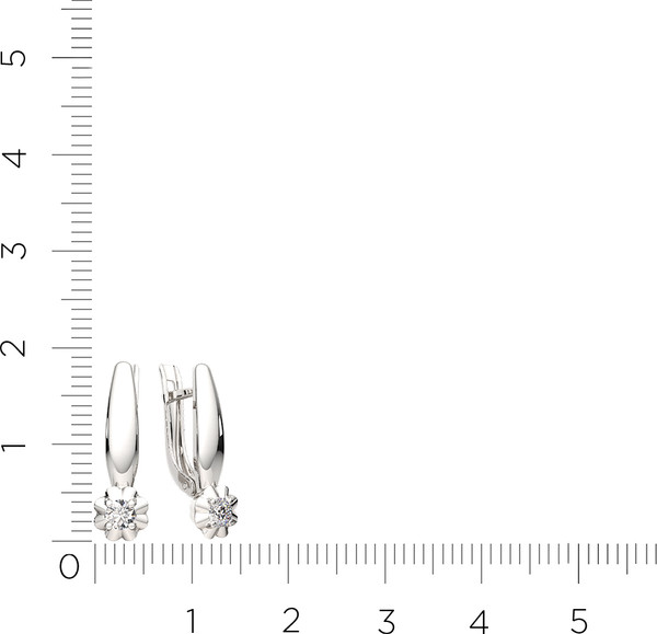 Изображение товара Серьги из серебра ZORKA 0310548 (с фианитами)