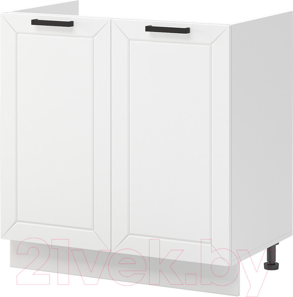 Изображение товара Шкаф под мойку Mio Tesoro Альфа ШНМ 800 (белый/холст белый)