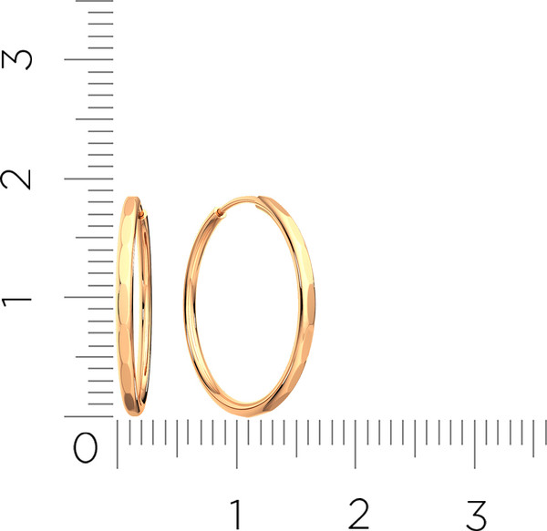 Изображение товара Серьги из розового золота ZORKA 371201/1