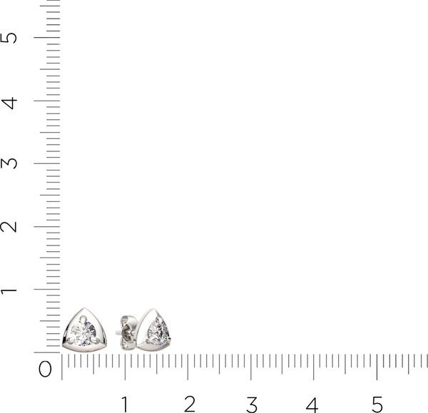 Изображение товара Серьги из серебра ZORKA 0310781.ZZ (с фианитами)