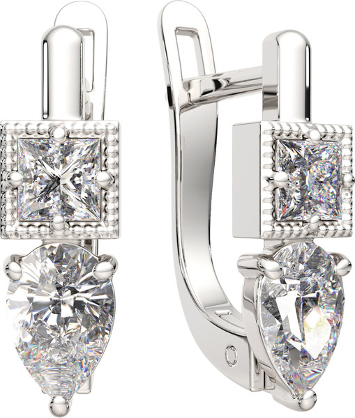 Изображение товара Серьги из серебра ZORKA 0310192 (с фианитами)