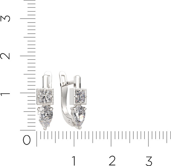 Изображение товара Серьги из серебра ZORKA 0310192 (с фианитами)