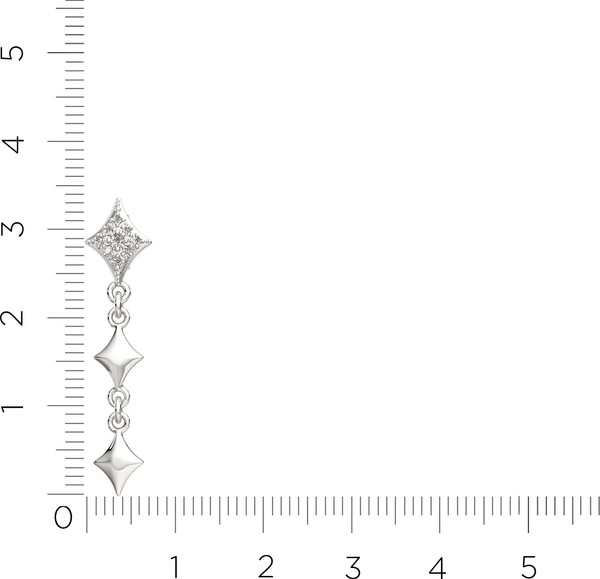 Изображение товара Серьги из серебра ZORKA 0310905.ZZ (с фианитами)