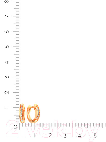 Изображение товара Серьги из розового золота ZORKA 310470.9K.R (с фианитами)