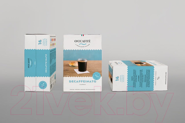 Изображение товара Кофе в капсулах O'ccaffe Decaffeinato стандарта Dolce Gusto (16шт)