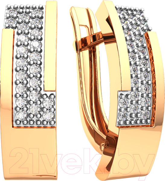 Изображение товара Серьги из розового золота ZORKA 310454-9K (с фианитами)