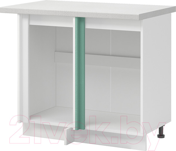 Изображение товара Шкаф под мойку Mio Tesoro Модена ШНУ 1000-М (белый/дуб бирюзовый)
