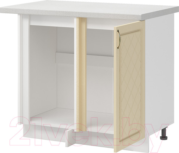 Изображение товара Шкаф под мойку Mio Tesoro Модена ШНУ 1000-М (белый/дуб ваниль)
