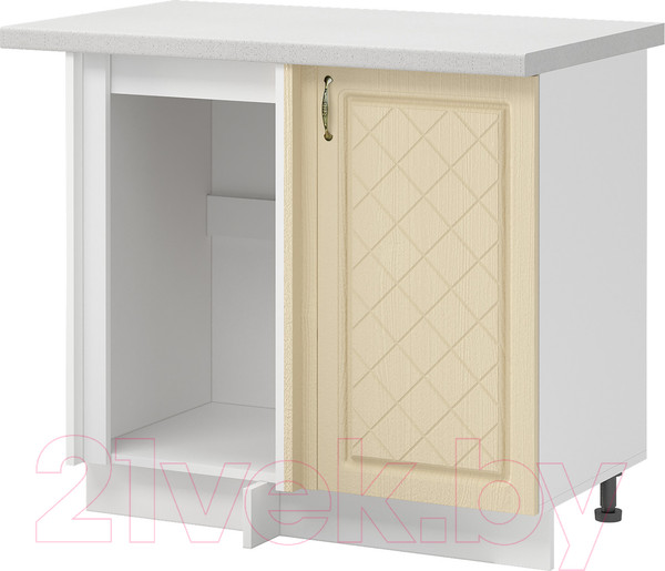 Изображение товара Шкаф под мойку Mio Tesoro Модена ШНУ 1000-М (белый/дуб ваниль)