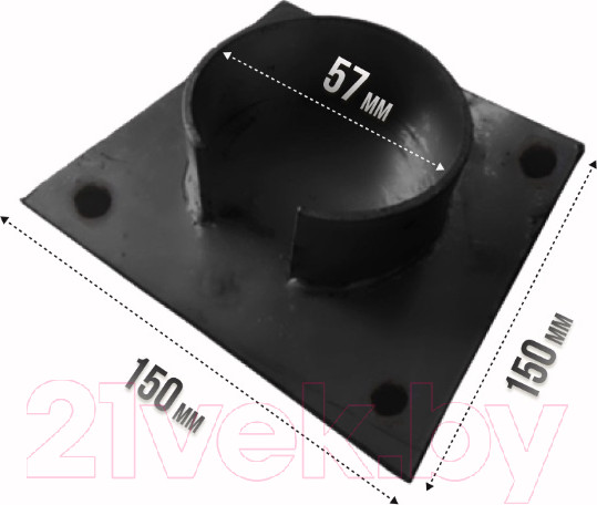 Изображение товара Оголовок для сваи Grins Metall 57 150x150мм