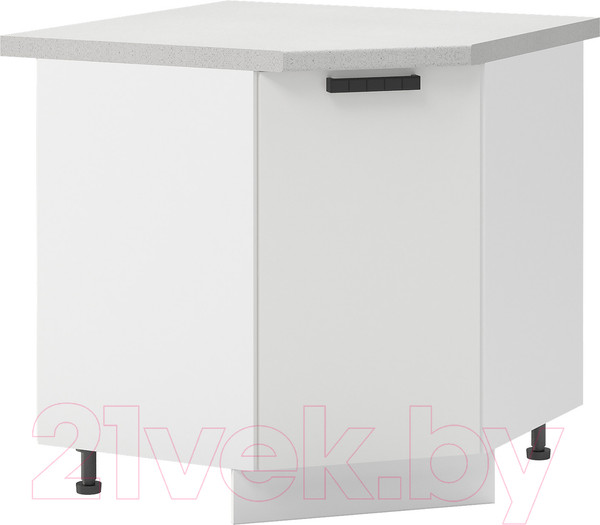 Изображение товара Шкаф-стол кухонный Mio Tesoro Пасадена ШНУ 850 угловой (белый/белый бриллиант)