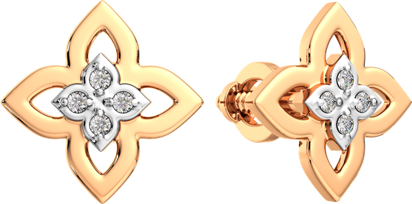 Изображение товара Серьги из розового золота ZORKA 3D00459.14K.R (с бриллиантами)