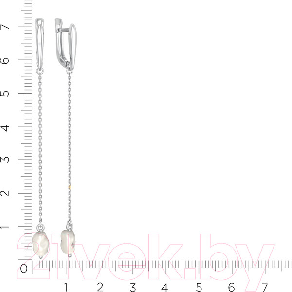 Изображение товара Серьги из серебра ZORKA 0310349 (с жемчугом)