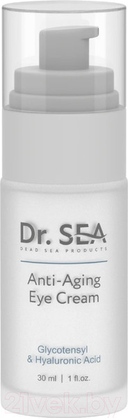 Изображение товара Крем для век Dr. Sea Антивозрастной с комплексом Glycotensyl и гиалуроновой кислотой (30мл)