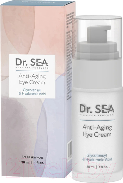 Изображение товара Крем для век Dr. Sea Антивозрастной с комплексом Glycotensyl и гиалуроновой кислотой (30мл)