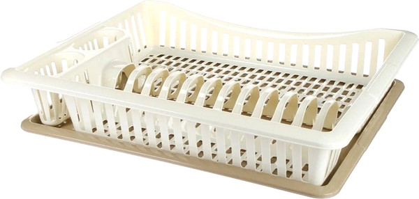 Изображение товара Сушилка для посуды Эльфпласт Rondo ЕР386 (серый/бежевый)