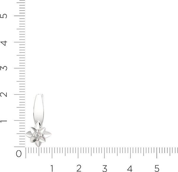 Изображение товара Серьги из серебра ZORKA 03D0077.ZZ (с бриллиантами)