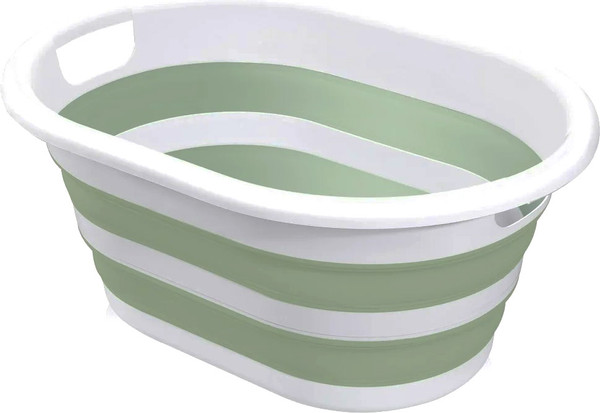 Изображение товара Таз Эльфпласт Flexy ЕР645 (белый/светло-зеленый)