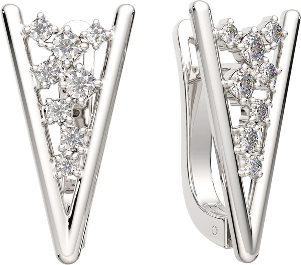 Изображение товара Серьги из серебра ZORKA 0310328 (с фианитами)
