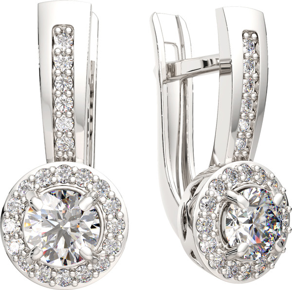 Изображение товара Серьги из серебра ZORKA 0310684.ZZ (с фианитами)