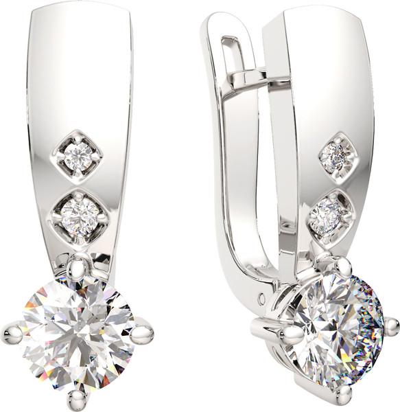 Изображение товара Серьги из серебра ZORKA 0310862.ZZ (с фианитами)