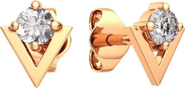 Изображение товара Серьги из розового золота ZORKA 310477.14K.R (с фианитами)