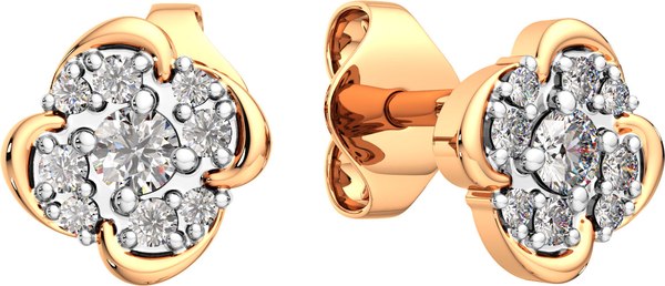 Изображение товара Серьги из розового золота ZORKA 3101373.9K.R (с фианитами)