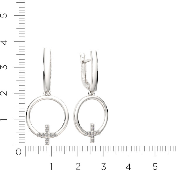 Изображение товара Серьги из серебра ZORKA 0310701 (с фианитами)