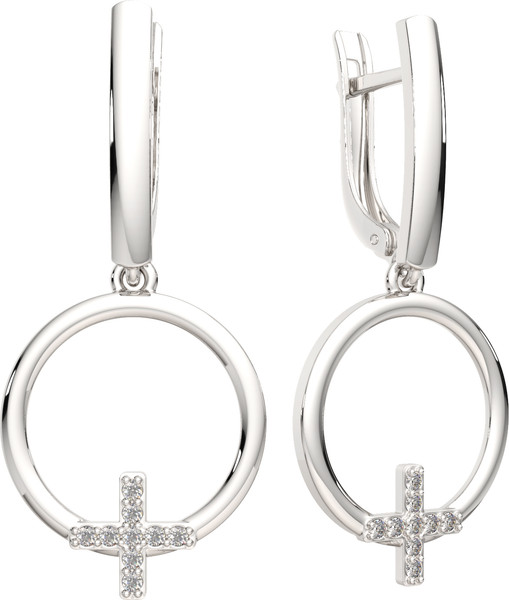 Изображение товара Серьги из серебра ZORKA 0310701 (с фианитами)