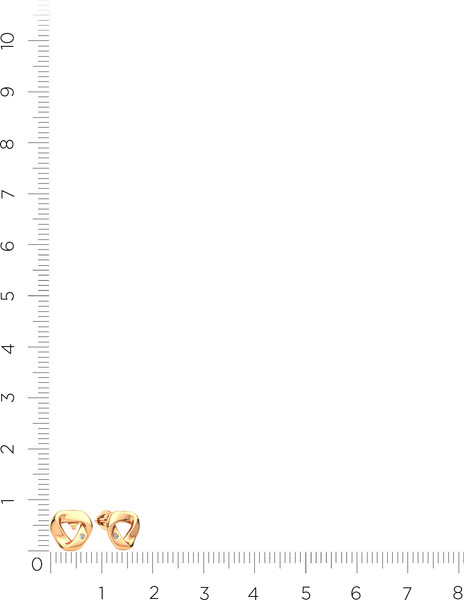 Изображение товара Серьги из розового золота ZORKA 3D00293.9K.R (с бриллиантами)