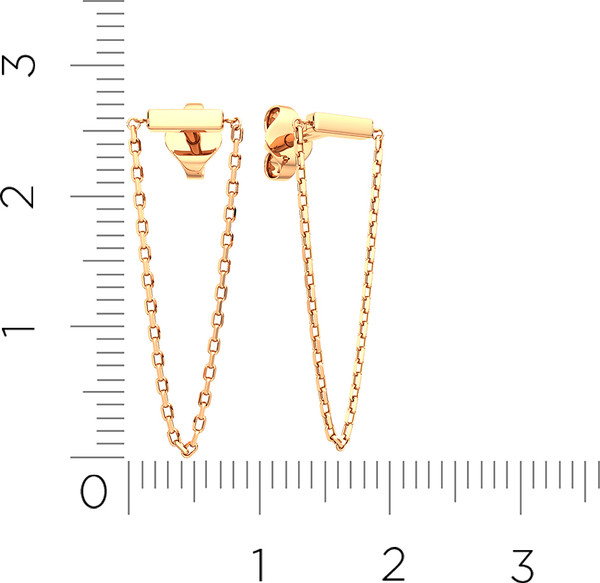 Изображение товара Серьги из розового золота ZORKA 300283.9K.R